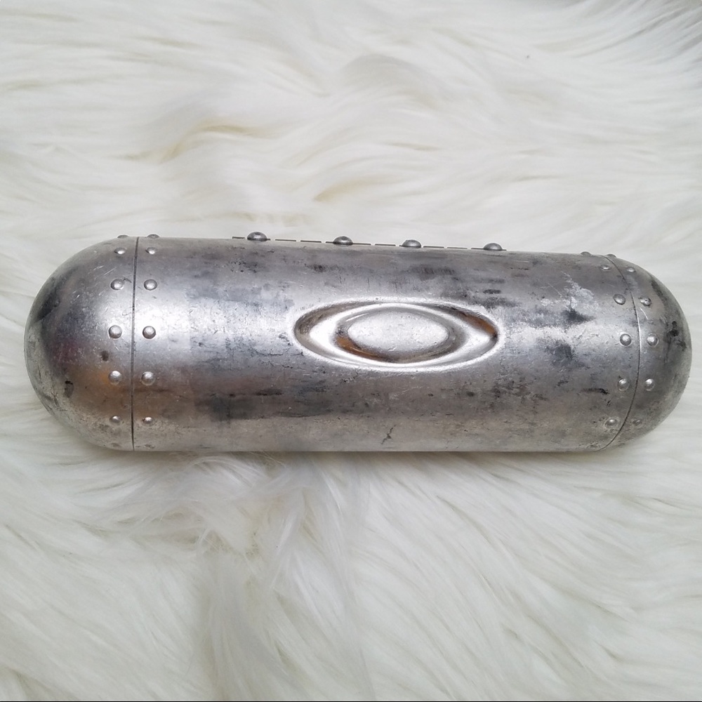 Oakley Distressed Metal Sunglasses Hard Case